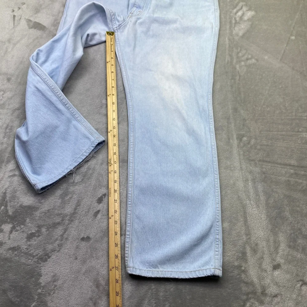 VTG Levi's For Men Light Wash Denim Jeans Western Grunge Sz 38‎ Fits 35